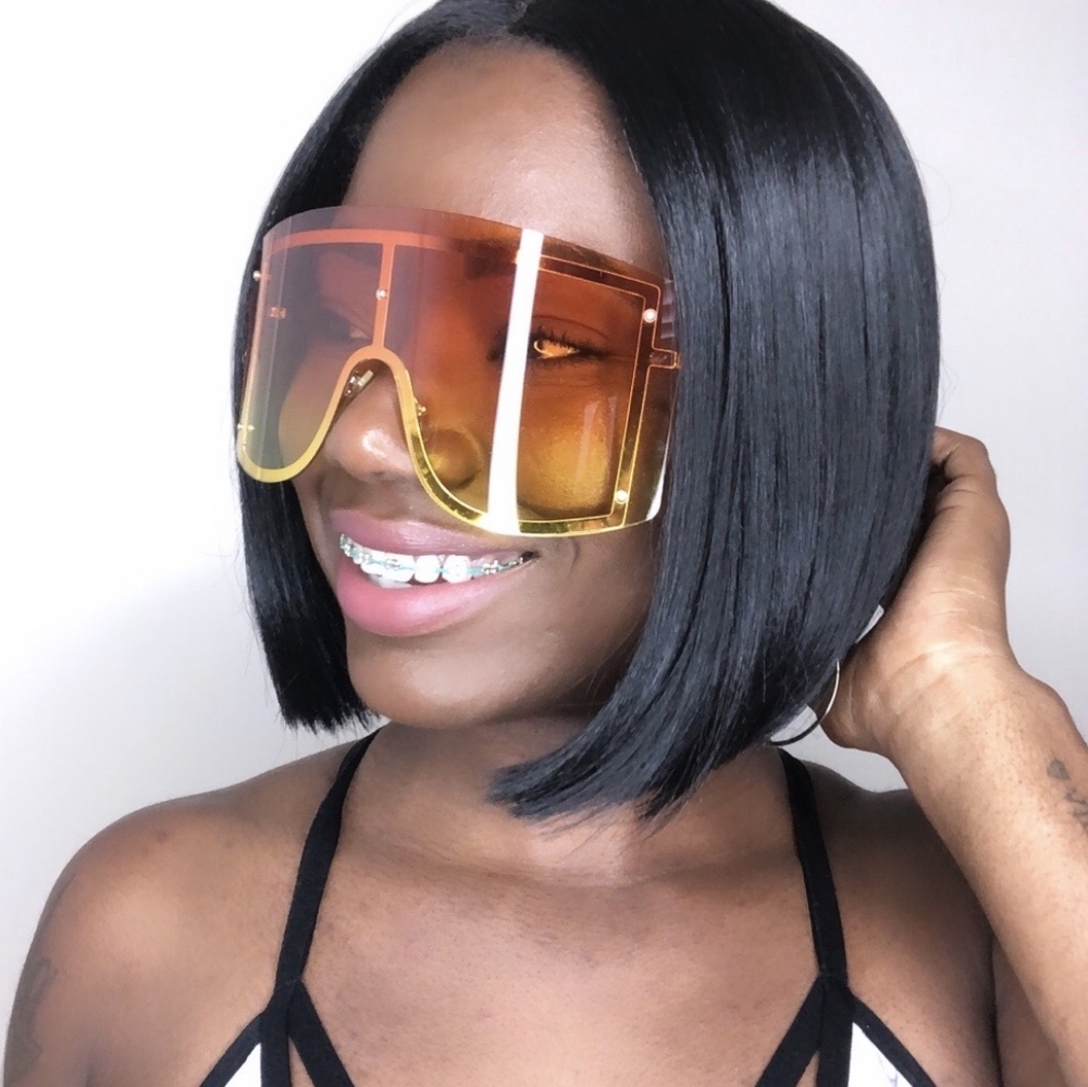 NWT Wide Orange Sun glass - Picture 4 of 4